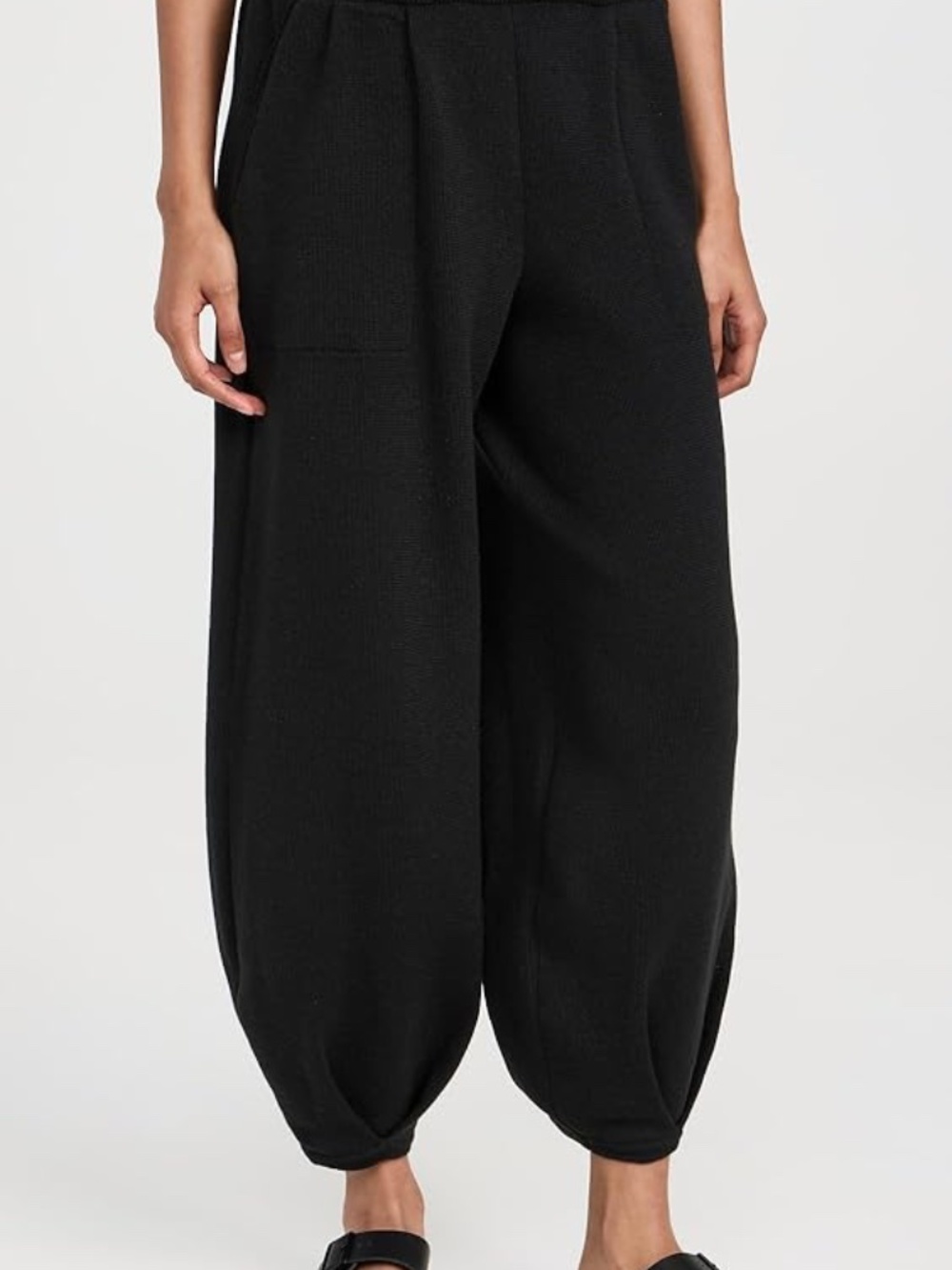 FREE PEOPLE BEACH Freya Sweater Pants in black- size XS - Picture 4 of 6